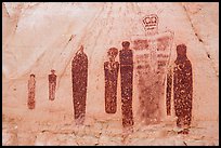 Holy Ghost panel in the Great Gallery, Horseshoe Canyon. Canyonlands National Park, Utah, USA. (color)