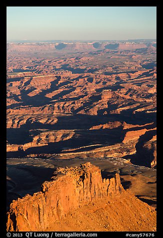 Aerial View of Under the Ledge country. Canyonlands National Park (color)