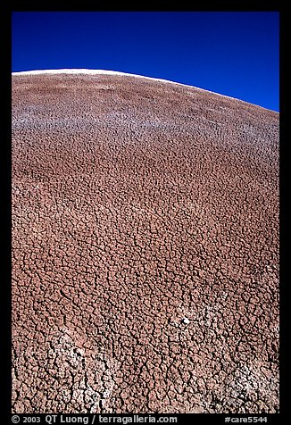 Curve of mudstone hill. Capitol Reef National Park (color)