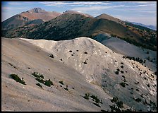 Wheeler Peak and Snake range seen from Mt Washington, morning. Great Basin National Park, Nevada, USA. (color)