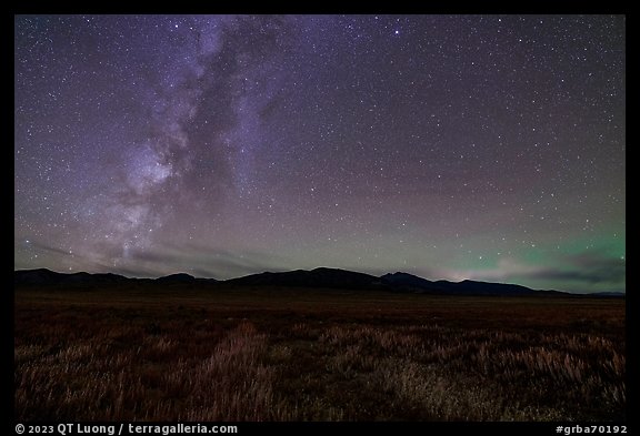 Milky Way over Snake Range. Great Basin National Park (color)