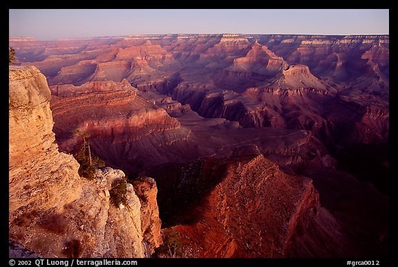 View from Yvapai Point, sunrise. Grand Canyon National Park (color)