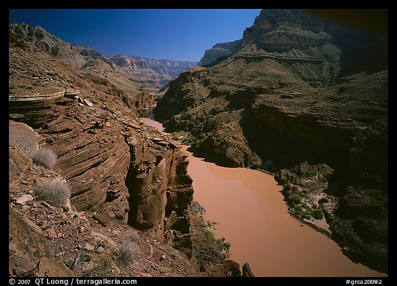 Colorado River at Granite Gorge Narrows. Grand Canyon National Park (color)