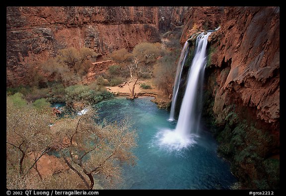 Havasu Falls, Havasu Canyon. Grand Canyon  National Park (color)