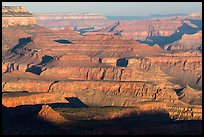 Ridges, Moran Point. Grand Canyon National Park, Arizona, USA. (color)