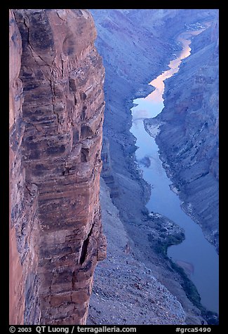 Cliffs and Colorado River, Toroweap. Grand Canyon National Park (color)