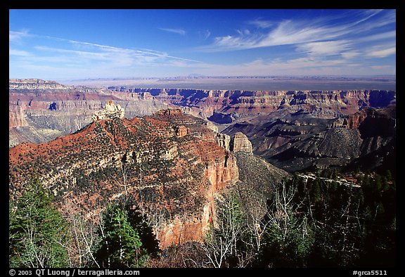 View from Roosevelt Point, morning. Grand Canyon National Park (color)