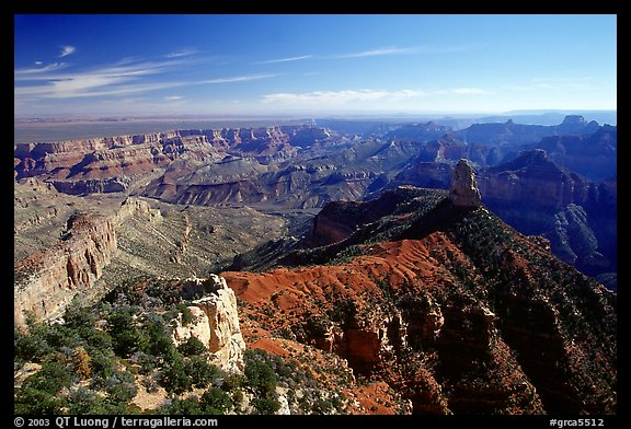 View from Point Imperial, morning. Grand Canyon National Park (color)