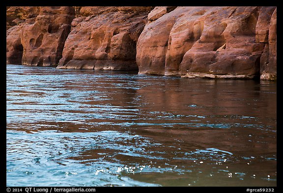 Sandstone and Colorodo River. Grand Canyon National Park (color)