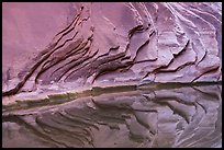 Sandstone rock layers and reflections, North Canyon. Grand Canyon National Park, Arizona, USA.