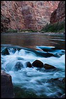 Colorado River rapids. Grand Canyon National Park ( color)