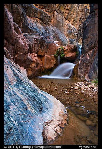 Clear Creek Canyon with waterfall. Grand Canyon National Park, Arizona, USA.