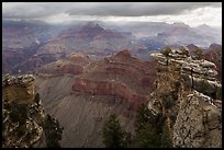 Storm clouds over Grand Canyon near Mather Point. Grand Canyon National Park ( color)