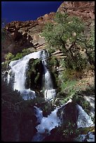 Thunder river upper waterfall. Grand Canyon National Park, Arizona, USA. (color)