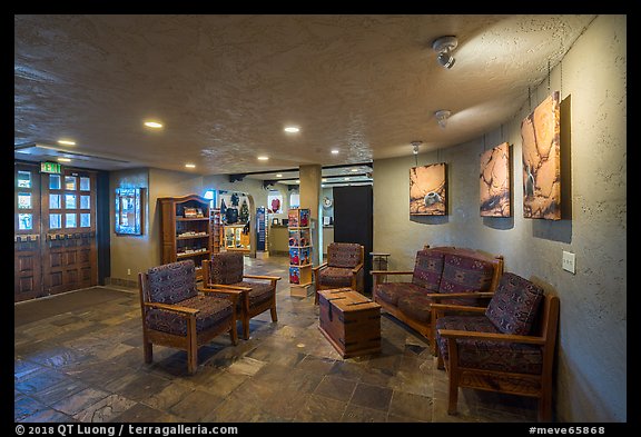 Lobby, Far View Lodge. Mesa Verde National Park, Colorado, USA.