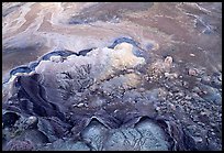 Erosion patterns near Blue Mesa. Petrified Forest National Park, Arizona, USA.