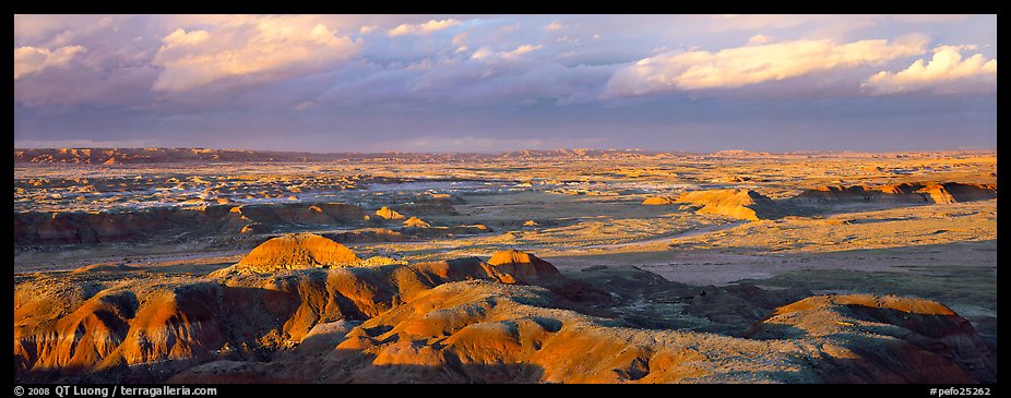 Evening on Painted Desert. Petrified Forest National Park (color)