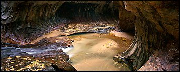 The Subway in autumn. Zion National Park (Panoramic color)