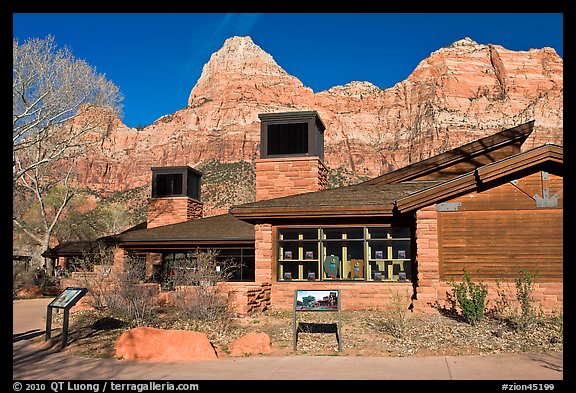 Zion Visitor Center. Zion National Park (color)
