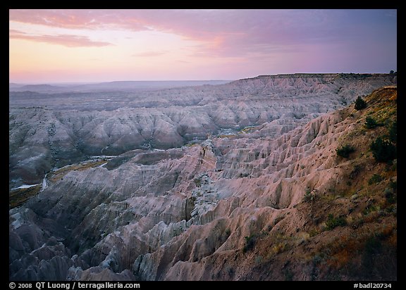 The Stronghold table, south unit, dawn. Badlands National Park, South Dakota, USA.