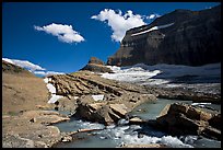 Outlet stream, Grinnell Glacier and Garden Wall. Glacier National Park, Montana, USA. (color)