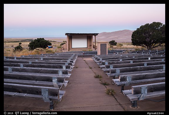 Amphitheater, Pinyon Flats campground. Great Sand Dunes National Park and Preserve, Colorado, USA.