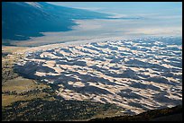 Dune field from above. Great Sand Dunes National Park and Preserve ( color)