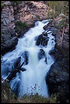 Adams Falls. Rocky Mountain National Park, Colorado, USA. (color)