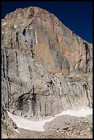 Diamond Face, Longs Peak. Rocky Mountain National Park, Colorado, USA. (color)