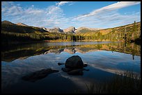 Sprague Lake and Continental Divide. Rocky Mountain National Park, Colorado, USA.