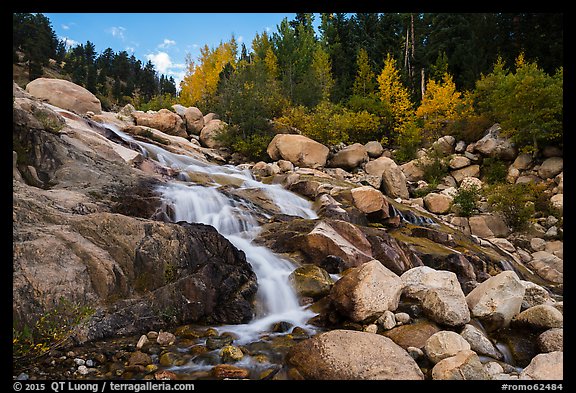 Alluvial Fan in autumn. Rocky Mountain National Park, Colorado, USA.
