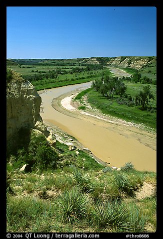 Little Missouri River. Theodore Roosevelt National Park, North Dakota, USA.