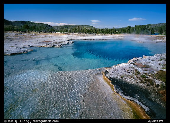 Sapphire Pool, afternoon. Yellowstone National Park (color)