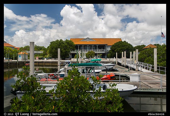Dante Fascell Visitor Center. Biscayne National Park, Florida, USA.