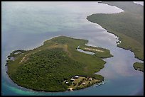 Aerial view of Adams Key. Biscayne National Park ( color)