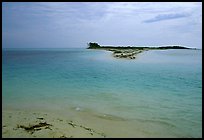 Bush Key seen across the channel from Garden Key in 1998. Dry Tortugas National Park, Florida, USA. (color)