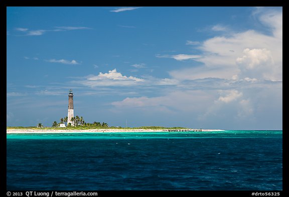 Lighthouse and deck, Loggerhead Key. Dry Tortugas National Park, Florida, USA.