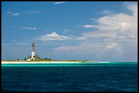 Lighthouse and deck, Loggerhead Key. Dry Tortugas National Park, Florida, USA. (color)