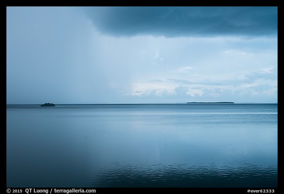 Approaching storm, Florida Bay. Everglades National Park (color)