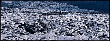 Sloped covered with hardened lava flow. Hawaii Volcanoes National Park (Panoramic color)