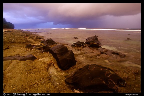 Approaching storm, Siu Point, Tau Island. National Park of American Samoa (color)