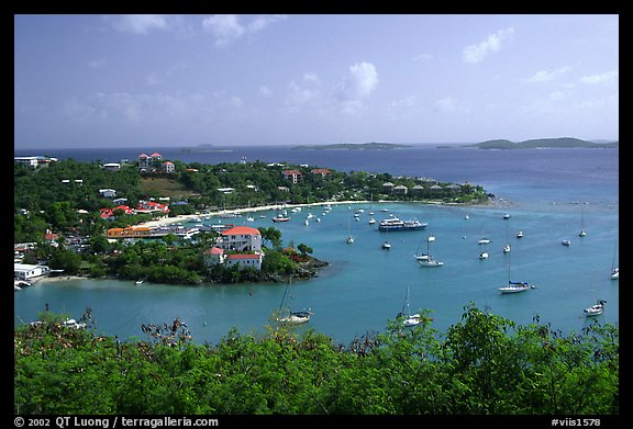 Cruz Bay. Virgin Islands National Park (color)