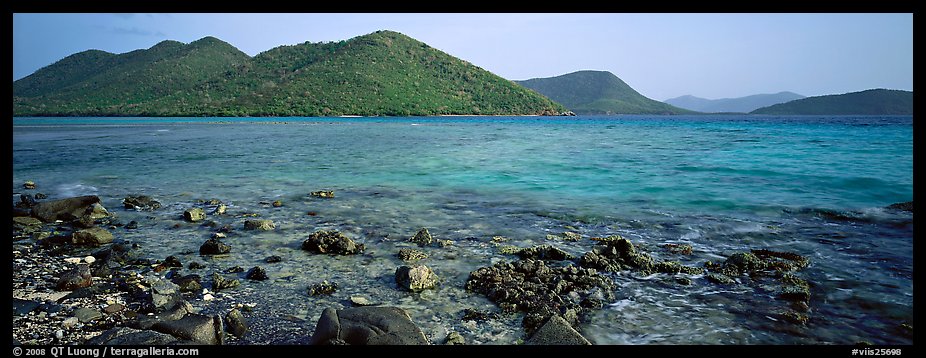 Tropical seascape. Virgin Islands National Park (color)