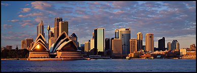 Sydney skyline view with Opera House. Sydney, New South Wales, Australia (Panoramic color)