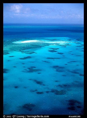 Turquoise waters. The Great Barrier Reef, Queensland, Australia (color)