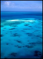 Turquoise waters. The Great Barrier Reef, Queensland, Australia (color)