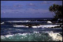 Ocean view, Keanae Peninsula. Maui, Hawaii, USA (color)