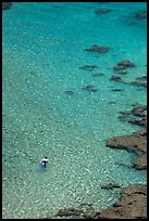 Snorkler,  Hanauma Bay. Oahu island, Hawaii, USA