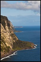Cliffs near Waipio Valley. Big Island, Hawaii, USA (color)