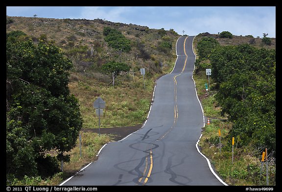 Rough road south of island. Maui, Hawaii, USA (color)
